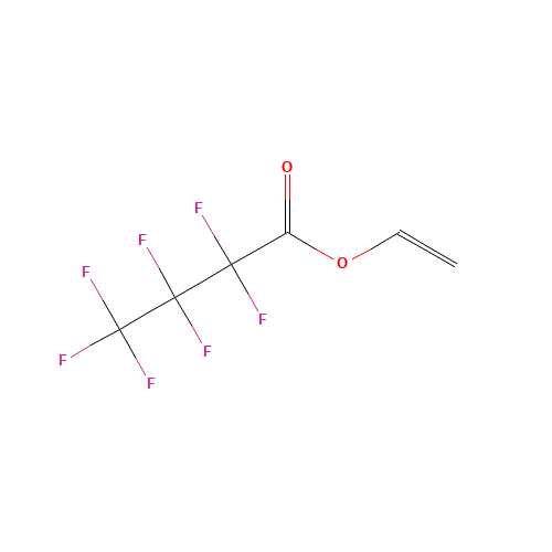 ethenyl 2,2,3,3,4,4,4-heptafluorobutanoate (CAS: 356-28-5) - Chemical Structure and Molecular Formula 