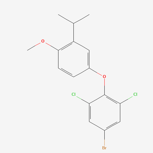 5-bromo-1,3-dichloro-2-(4-methoxy-3-propan-2-ylphenoxy)benzene (CAS: 525575-58-0) - Related Chemical Product