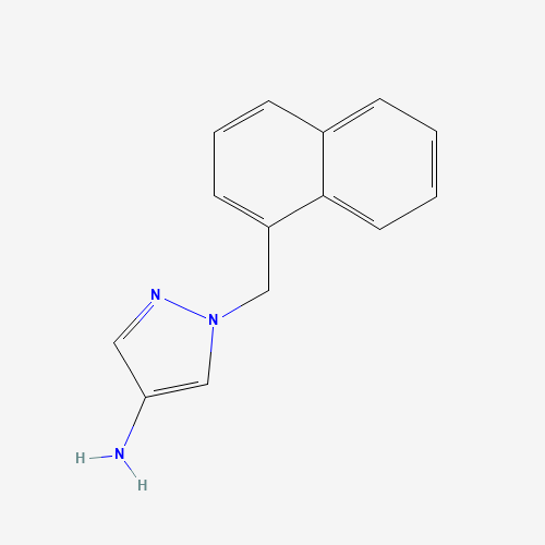 1-(naphthalen-1-ylmethyl)pyrazol-4-amine (CAS: 512810-08-1) - Chemical Structure and Molecular Formula 