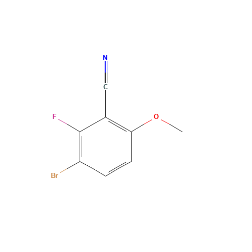 3-bromo-2-fluoro-6-methoxybenzonitrile (CAS: 1428478-66-3) - Chemical Structure and Molecular Formula 