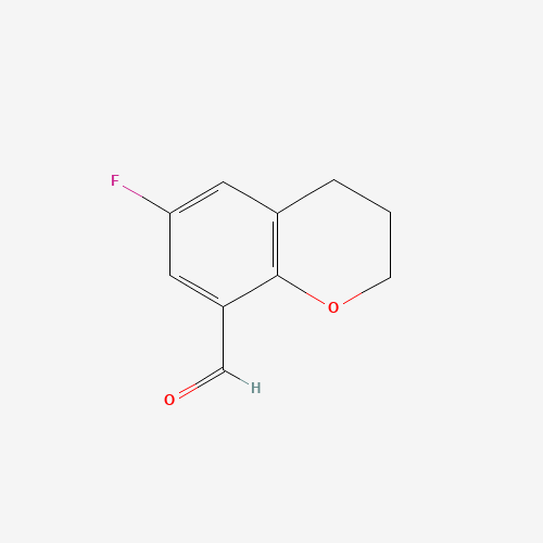 6-fluoro-3,4-dihydro-2H-chromene-8-carbaldehyde (CAS: 82060-91-1) - Chemical Structure and Molecular Formula 