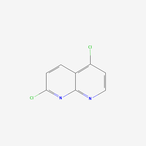 2,5-dichloro-1,8-naphthyridine (CAS: 91870-15-4) - Chemical Structure and Molecular Formula 