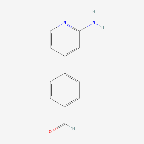 4-(2-aminopyridin-4-yl)benzaldehyde (CAS: 622402-34-0) - Chemical Structure and Molecular Formula 