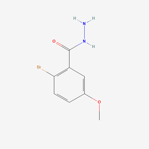 2-bromo-5-methoxybenzohydrazide (CAS: 112584-40-4) - Chemical Structure and Molecular Formula 