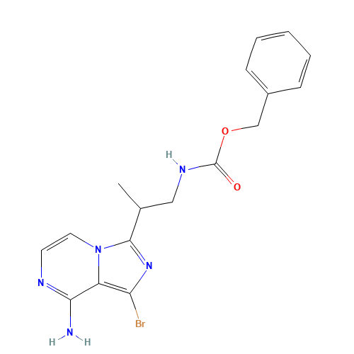 benzyl N-[2-(8-amino-1-bromoimidazo[1,5-a]pyrazin-3-yl)propyl]carbamate (CAS: 1419223-68-9) - Related Chemical Product