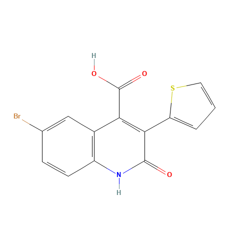6-bromo-2-oxo-3-thiophen-2-yl-1H-quinoline-4-carboxylic acid (CAS: 1263052-22-7) - Related Chemical Product