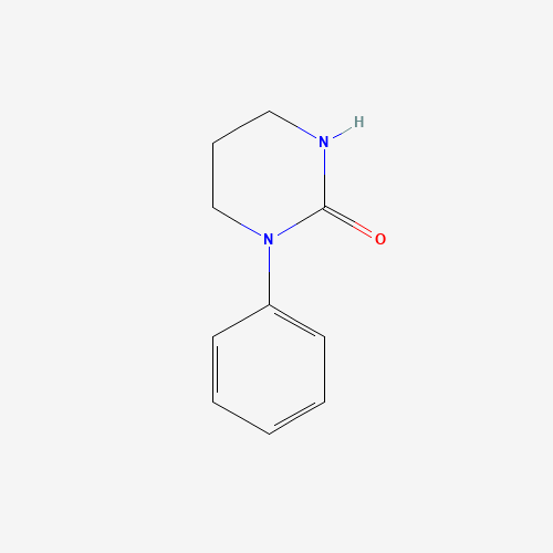 1-phenyl-1,3-diazinan-2-one (CAS: 56535-85-4) - Chemical Structure and Molecular Formula 