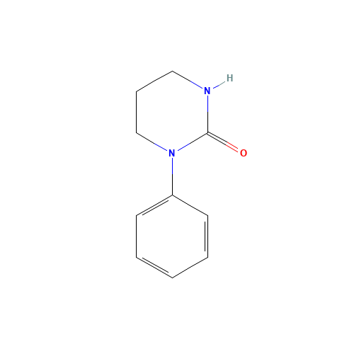 1-phenyl-1,3-diazinan-2-one (CAS: 56535-85-4) - Chemical Structure and Molecular Formula 