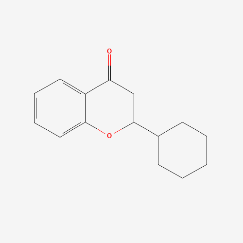 2-cyclohexyl-2,3-dihydrochromen-4-one (CAS: 162969-13-3) - Chemical Structure and Molecular Formula 