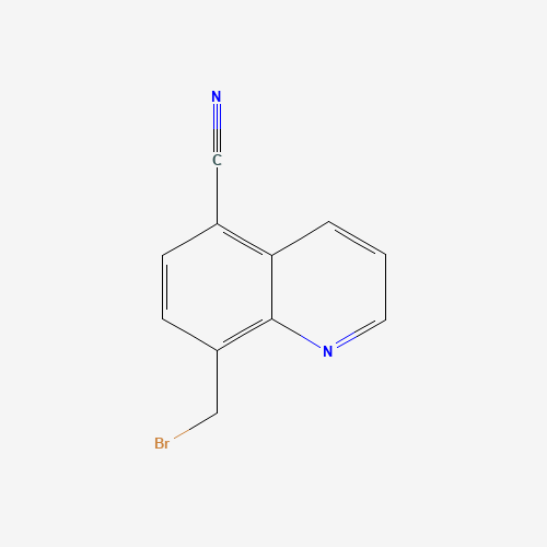 8-(bromomethyl)quinoline-5-carbonitrile (CAS: 74316-59-9) - Chemical Structure and Molecular Formula 