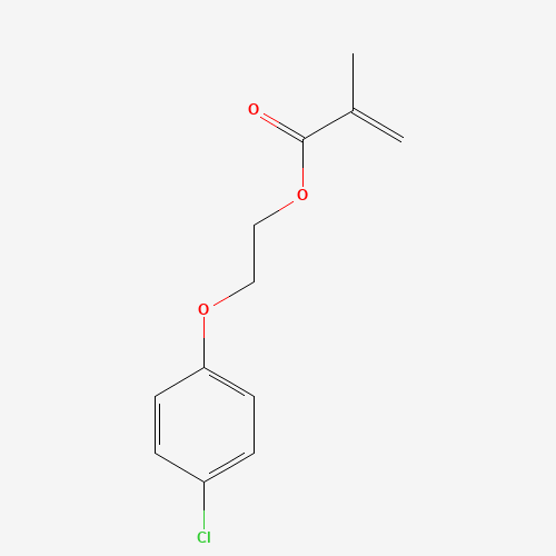 2-(4-chlorophenoxy)ethyl 2-methylprop-2-enoate (CAS: 63249-65-0) - Chemical Structure and Molecular Formula 