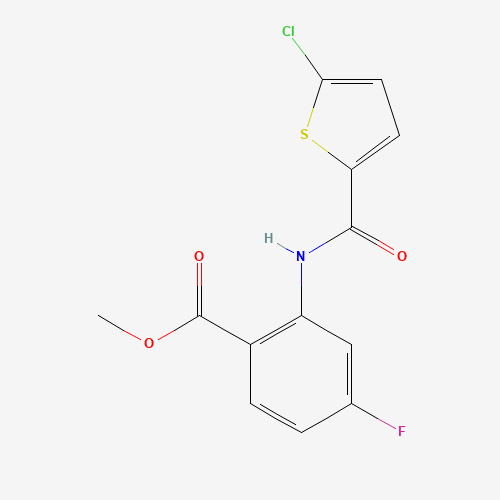 methyl 2-[(5-chlorothiophene-2-carbonyl)amino]-4-fluorobenzoate (CAS: 929214-59-5) - Related Chemical Product