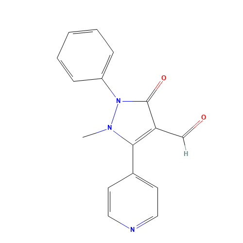 1-methyl-3-oxo-2-phenyl-5-pyridin-4-ylpyrazole-4-carbaldehyde (CAS: 913375-89-0) - Related Chemical Product