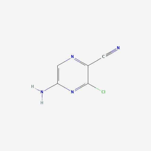 5-amino-3-chloropyrazine-2-carbonitrile (CAS: 34617-65-7) - Chemical Structure and Molecular Formula 