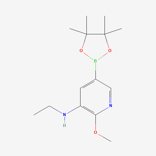 N-ethyl-2-methoxy-5-(4,4,5,5-tetramethyl-1,3,2-dioxaborolan-2-yl)pyridin-3-amine (CAS: 1257554-09-8) - Related Chemical Product