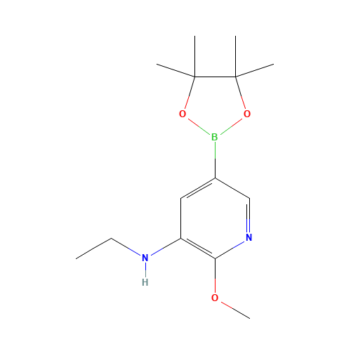 N-ethyl-2-methoxy-5-(4,4,5,5-tetramethyl-1,3,2-dioxaborolan-2-yl)pyridin-3-amine (CAS: 1257554-09-8) - Related Chemical Product