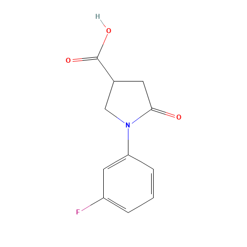 1-(3-fluorophenyl)-5-oxopyrrolidine-3-carboxylic acid (CAS: 566154-63-0) - Related Chemical Product