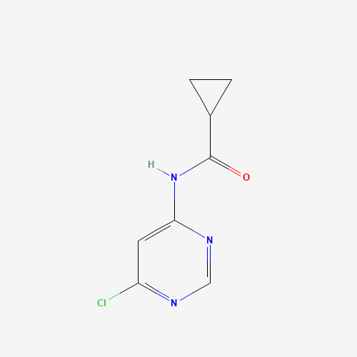 N-(6-chloropyrimidin-4-yl)cyclopropanecarboxamide (CAS: 1072710-99-6) - Chemical Structure and Molecular Formula 