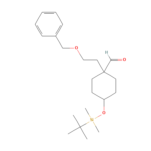 4-[tert-butyl(dimethyl)silyl]oxy-1-(2-phenylmethoxyethyl)cyclohexane-1-carbaldehyde (CAS: 943515-17-1) - Related Chemical Product
