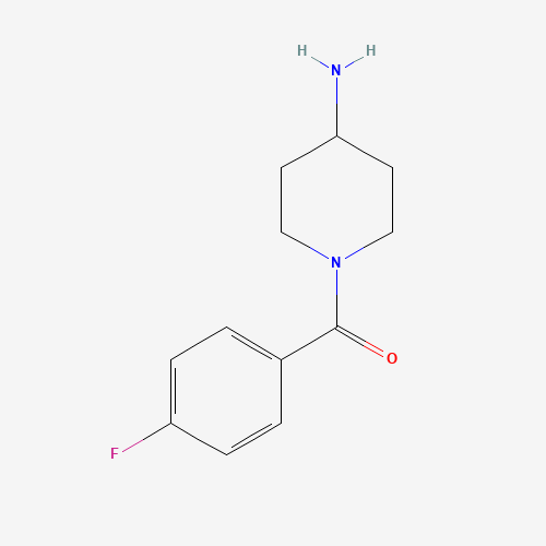(4-aminopiperidin-1-yl)-(4-fluorophenyl)methanone (CAS: 739339-41-4) - Chemical Structure and Molecular Formula 