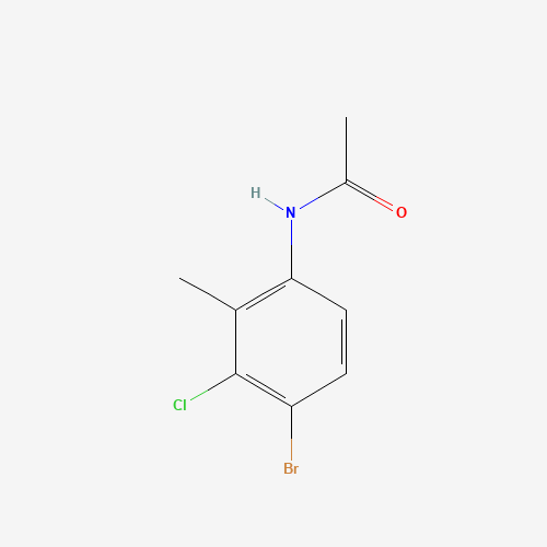N-(4-bromo-3-chloro-2-methylphenyl)acetamide (CAS: 125328-80-5) - Chemical Structure and Molecular Formula 