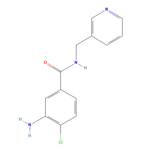3-amino-4-chloro-N-(pyridin-3-ylmethyl)benzamide (CAS: 1018502-06-1) - Related Chemical Product