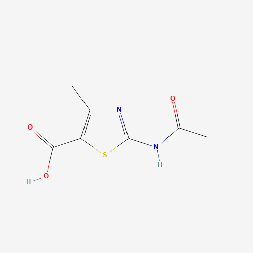 2-acetamido-4-methyl-1,3-thiazole-5-carboxylic acid (CAS: 63788-62-5) - Chemical Structure and Molecular Formula 