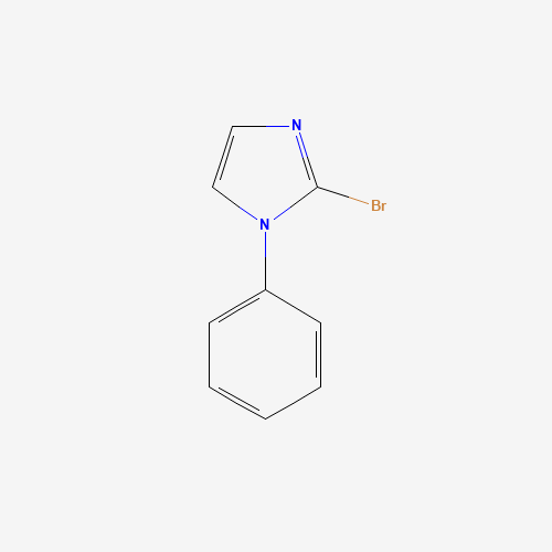 2-bromo-1-phenylimidazole (CAS: 1034566-05-6) - Chemical Structure and Molecular Formula 
