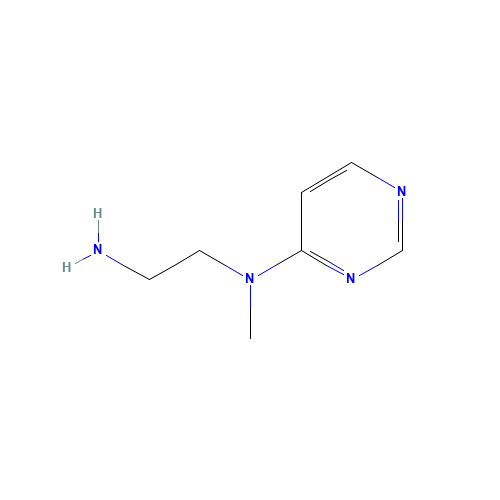 N'-methyl-N'-pyrimidin-4-ylethane-1,2-diamine (CAS: 1342444-04-5) - Chemical Structure and Molecular Formula 