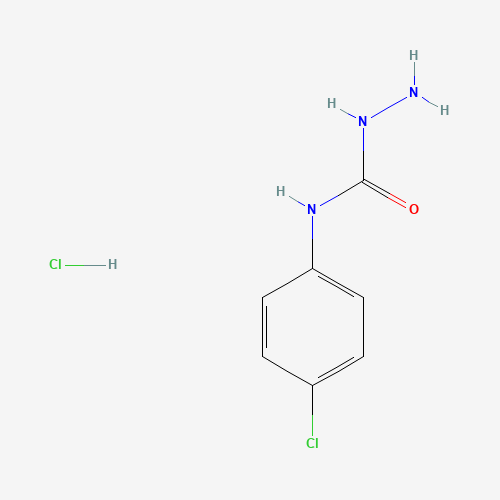 1-amino-3-(4-chlorophenyl)urea;hydrochloride (CAS: 124700-01-2) - Chemical Structure and Molecular Formula 