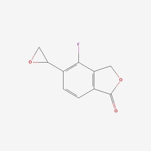 4-fluoro-5-(oxiran-2-yl)-3H-2-benzofuran-1-one (CAS: 1255208-30-0) - Chemical Structure and Molecular Formula 
