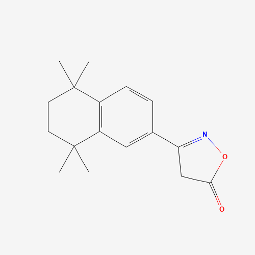 3-(5,5,8,8-tetramethyl-6,7-dihydronaphthalen-2-yl)-4H-1,2-oxazol-5-one (CAS: 1314087-75-6) - Chemical Structure and Molecular Formula 
