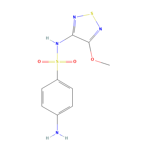 4-amino-N-(4-methoxy-1,2,5-thiadiazol-3-yl)benzenesulfonamide (CAS: 32909-92-5) - Related Chemical Product