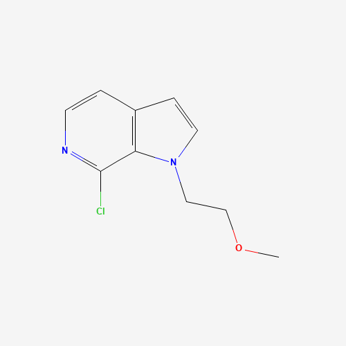 7-chloro-1-(2-methoxyethyl)pyrrolo[2,3-c]pyridine (CAS: 1313267-34-3) - Chemical Structure and Molecular Formula 