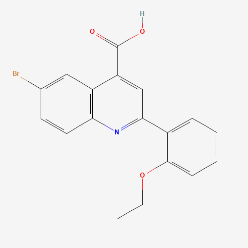 6-bromo-2-(2-ethoxyphenyl)quinoline-4-carboxylic acid (CAS: 438531-52-3) - Chemical Structure and Molecular Formula 