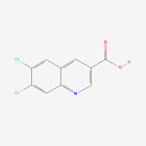 6,7-dichloroquinoline-3-carboxylic acid (CAS: 948294-42-6) - Chemical Structure and Molecular Formula 
