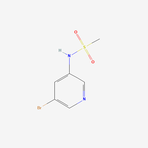N-(5-bromopyridin-3-yl)methanesulfonamide (CAS: 1083326-18-4) - Chemical Structure and Molecular Formula 