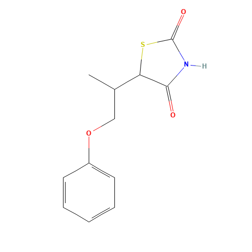 5-(1-phenoxypropan-2-yl)-1,3-thiazolidine-2,4-dione (CAS: 200632-02-6) - Related Chemical Product