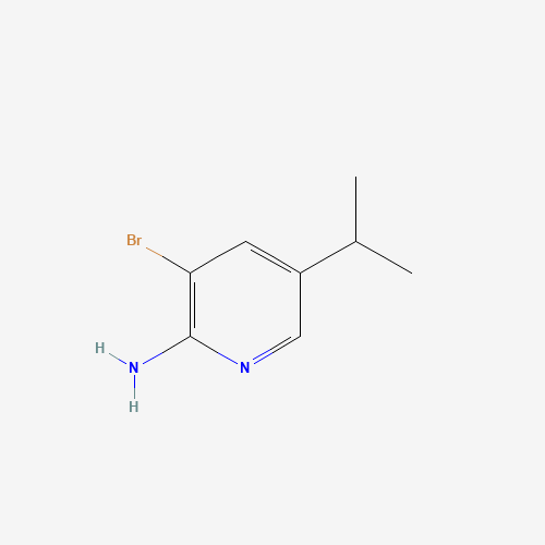 3-bromo-5-propan-2-ylpyridin-2-amine (CAS: 1381938-44-8) - Chemical Structure and Molecular Formula 