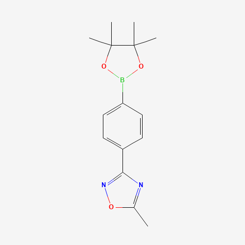 5-methyl-3-[4-(4,4,5,5-tetramethyl-1,3,2-dioxaborolan-2-yl)phenyl]-1,2,4-oxadiazole (CAS: 1056456-23-5) - Related Chemical Product