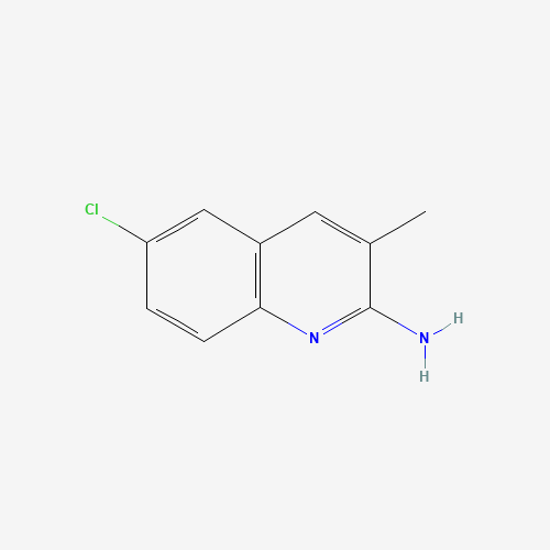 6-chloro-3-methylquinolin-2-amine (CAS: 137110-42-0) - Chemical Structure and Molecular Formula 