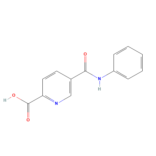 5-(phenylcarbamoyl)pyridine-2-carboxylic acid (CAS: 781583-67-3) - Chemical Structure and Molecular Formula 