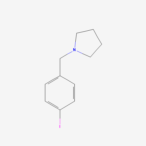 1-[(4-iodophenyl)methyl]pyrrolidine (CAS: 858676-60-5) - Chemical Structure and Molecular Formula 