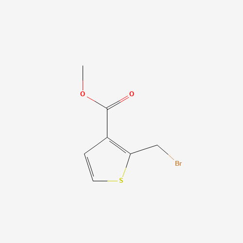methyl 2-(bromomethyl)thiophene-3-carboxylate (CAS: 88048-78-6) - Chemical Structure and Molecular Formula 