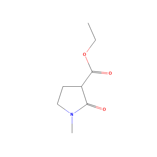 ethyl 1-methyl-2-oxopyrrolidine-3-carboxylate (CAS: 30932-85-5) - Chemical Structure and Molecular Formula 