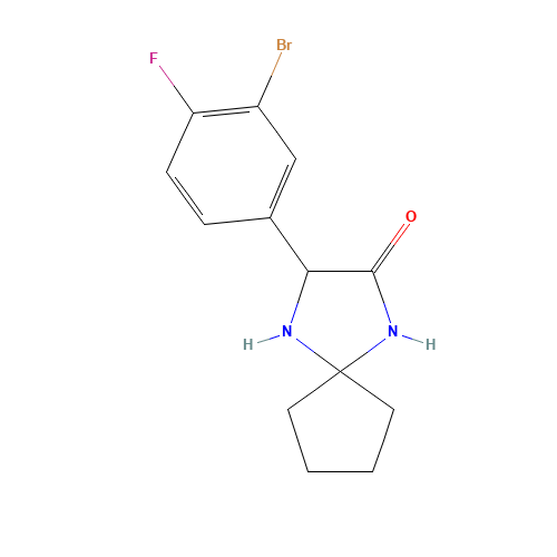 2-(3-bromo-4-fluorophenyl)-1,4-diazaspiro[4.4]nonan-3-one (CAS: 1272755-98-2) - Related Chemical Product