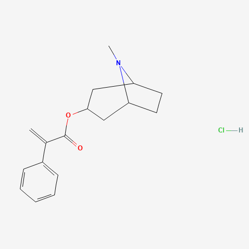 (8-methyl-8-azabicyclo[3.2.1]octan-3-yl) 2-phenylprop-2-enoate;hydrochloride (CAS: 5978-81-4) - Related Chemical Product