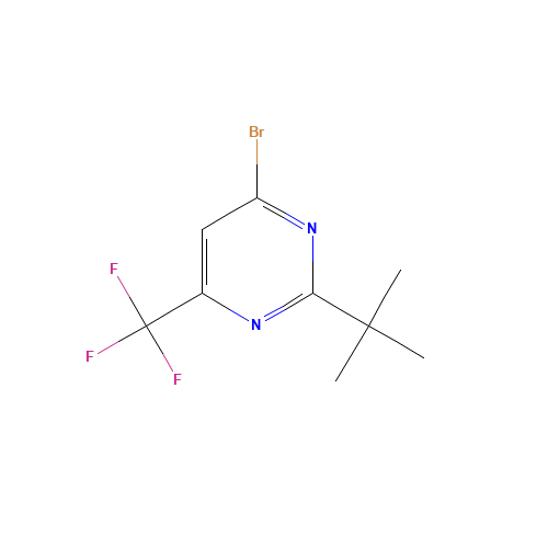 4-bromo-2-tert-butyl-6-(trifluoromethyl)pyrimidine (CAS: 1124147-33-6) - Related Chemical Product