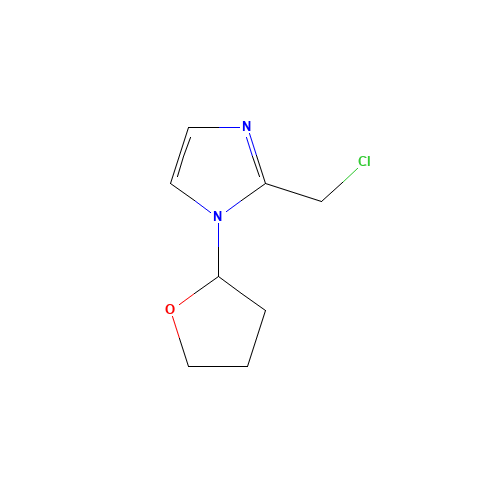 2-(chloromethyl)-1-(oxolan-2-yl)imidazole (CAS: 912440-94-9) - Chemical Structure and Molecular Formula 