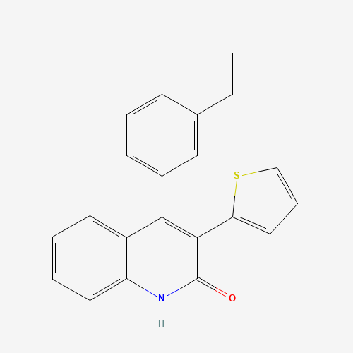 4-(3-ethylphenyl)-3-thiophen-2-yl-1H-quinolin-2-one (CAS: 1263051-83-7) - Related Chemical Product